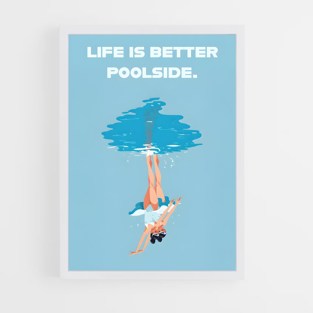 Poster Synchronized de swimming – affiche Natation synchronisée (vue 3)